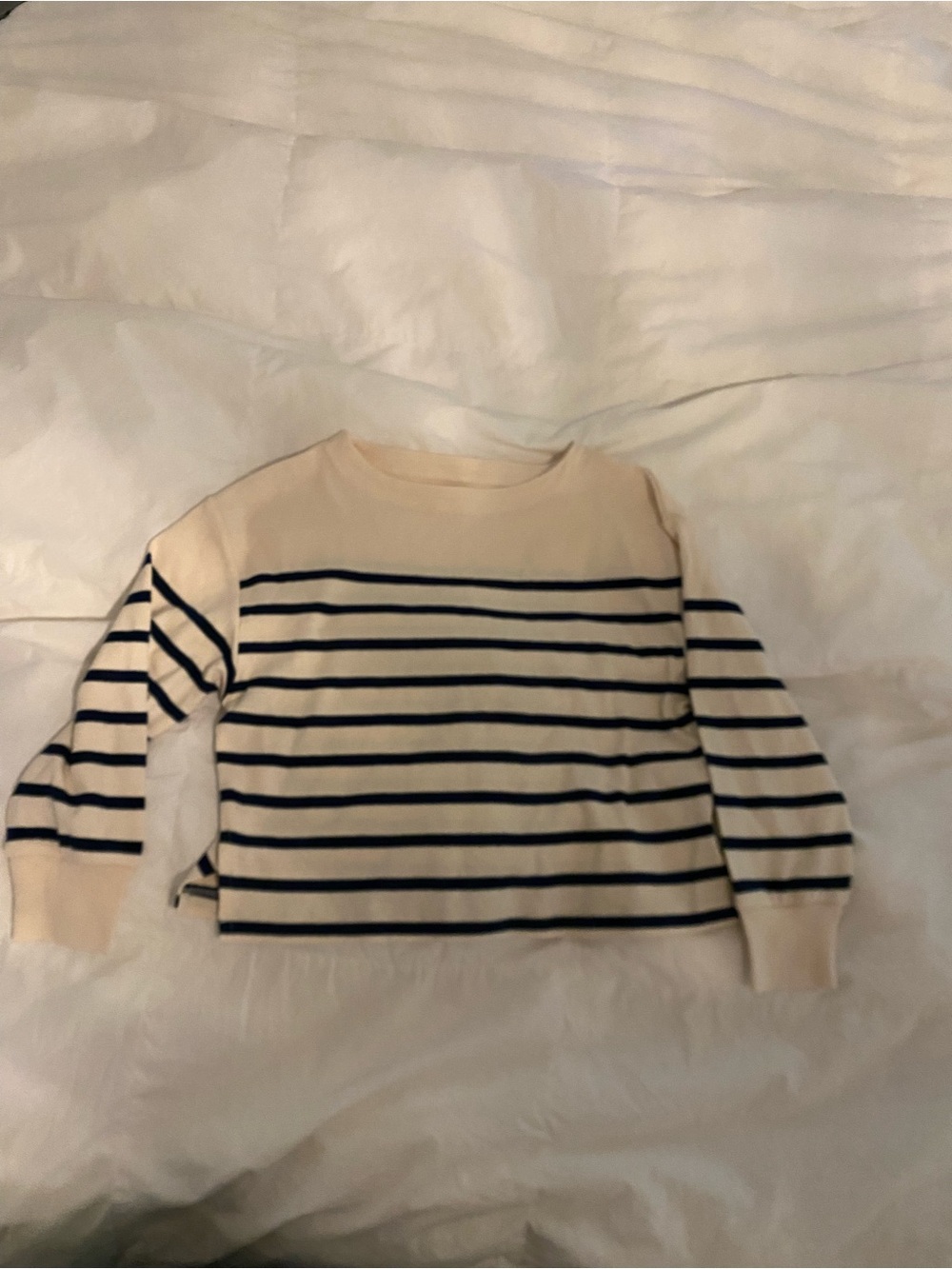 Monoprix Kids Long-Sleeve Breton Stripe Shirt 5T